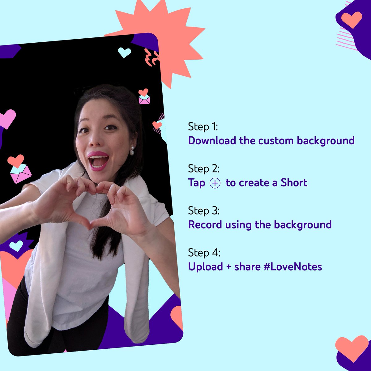 YouTube's tweet image. it’s a sign 🤟🏿🤟🏽🤟🏼🤟🏾🤟🏻 #LoveNotes is your chance to tell your favorite creators how much they mean to you! tap, create, &amp;amp; share your message with Shorts...and they just might return the love 💕 → yt.be/lovenotes