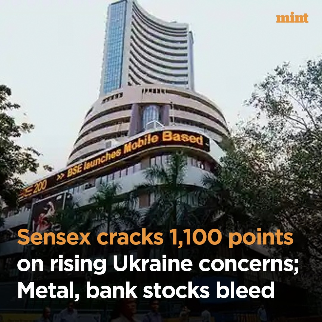 livemint's tweet photo. #StockMarket | Asian stock markets are trading on a negative note today as geopolitical risks over Ukraine rippled through global markets.

Read: https://t.co/fKhOjEiyXN https://t.co/pBm2mNsPEd