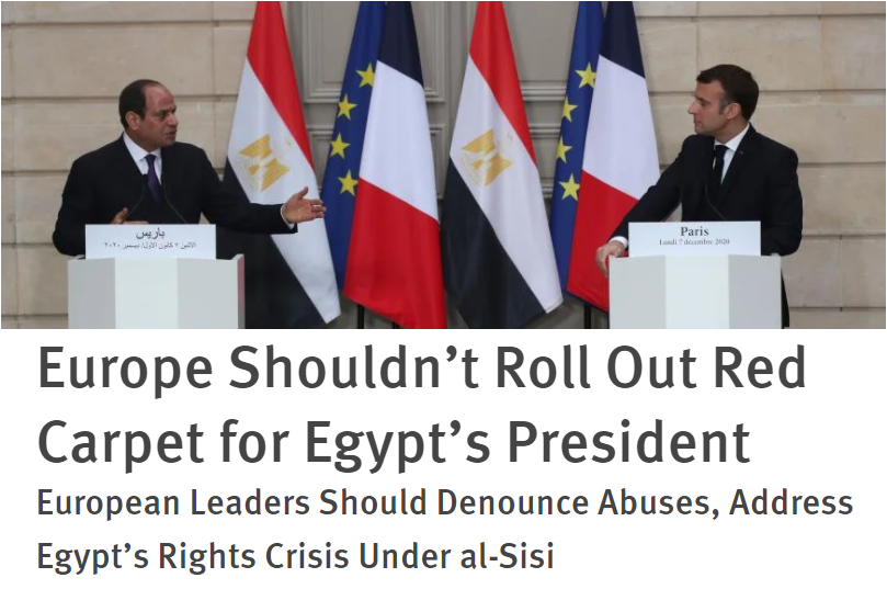 ClaFrancavilla's tweet photo. Despite its ruthless repression and horrendous abuses, #Egypt's government continues to receive nothing but baseless praise and unconditional support from Europe.

This must change, starting from this week's #EUAUSummit: https://t.co/SXcUuXNwPl

#NoRedCarpet4Sisi https://t.co/YMgSSFWwAa