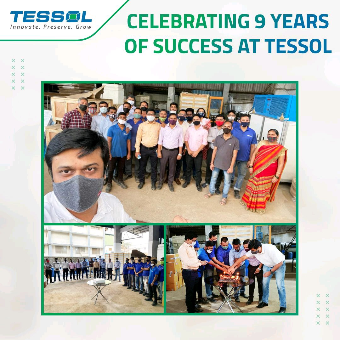 indiancoldchain's tweet photo. Last week, the employees of TESSOL came together to celebrate our ninth anniversary. We dedicate our success to these employees who are committed to building a safe environment along with a positive work culture to help TESSOL grow and thrive. 

#TESSOLCares  #TESSOLians https://t.co/i9gEgcJIE4