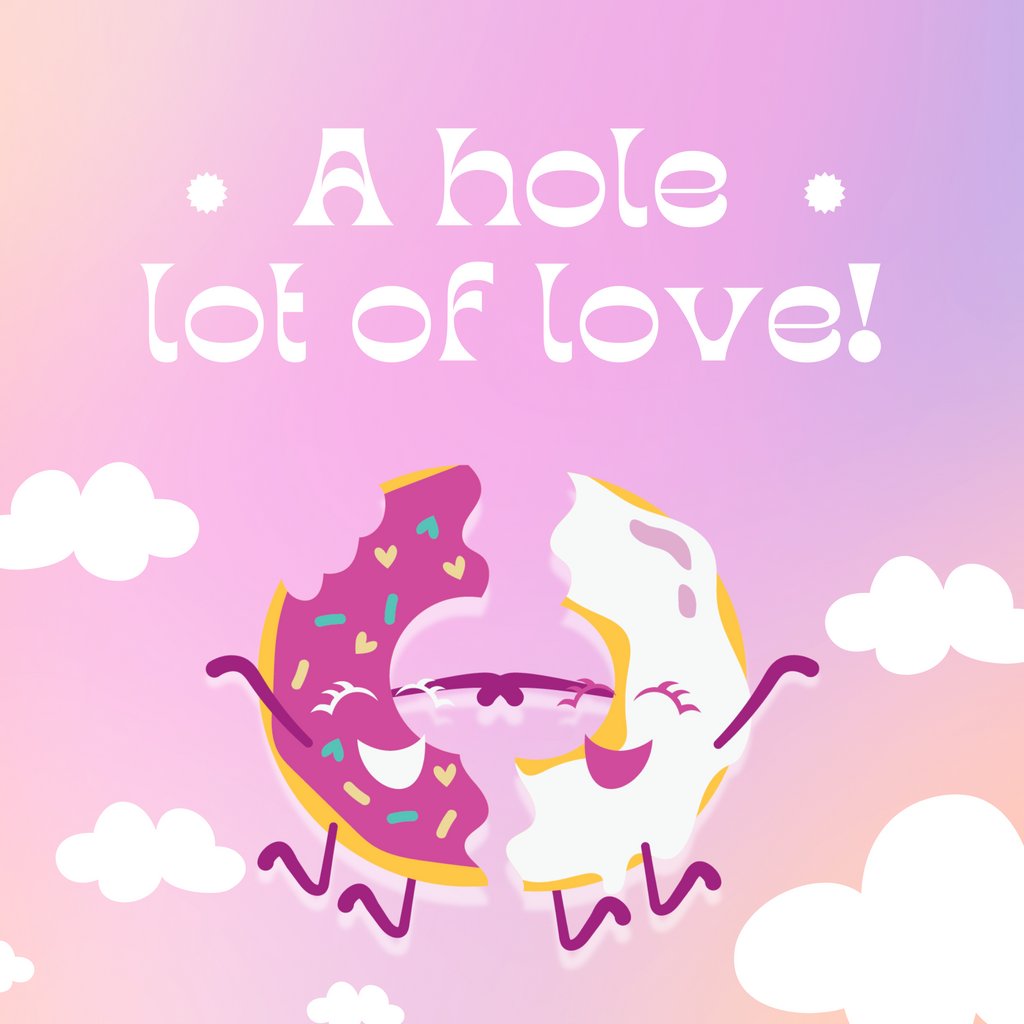 RoyalEssenceCo's tweet photo. Happy Valentine's Day! We've got a hole lot of love for you! 🍩 We hope your day with your loved ones, your partner, or yourself is going to be extra special ✨ ⁠
⁠
What are your Valentine's plans? Share them below! 👇 https://t.co/Weyo1WQbCQ