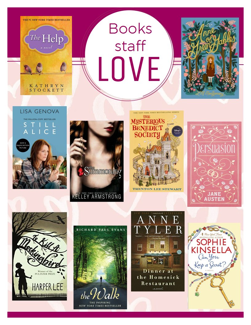 SpringwaterLib's tweet image. It's the truth - librarians love books! As our Happy Valentine's Day to you, here's a few titles our staff stated they love the most :) libraryaware.com/2GGTRS