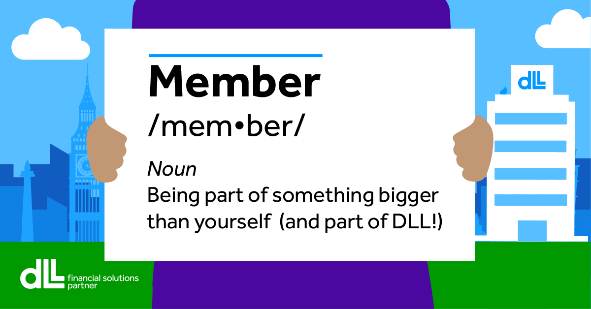 DLLgroup's tweet photo. At DLL, employees aren’t actually known as employees – we call them “members.” While the word can be defined in many ways, at DLL it boils down to a very simple idea: that we don’t just work for DLL – we are part of a community.
#DLL #FinancialSolutions #DLLProud, #WorkingatDLL https://t.co/UTNWxJ1WbM