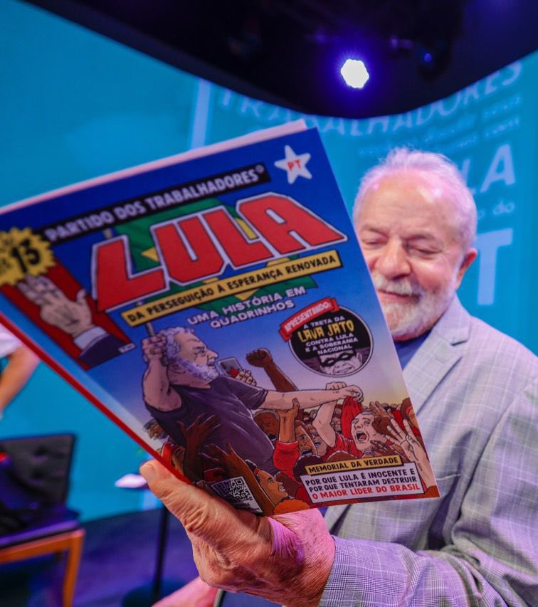 O memorial da verdade agora em quadrinhos. Da Perseguição a esperança renovada. A liberdade e inocência de Lula. A partir de amanhã a revistinha já pode ser acessada no site pt.org.br/memorialdaverd…