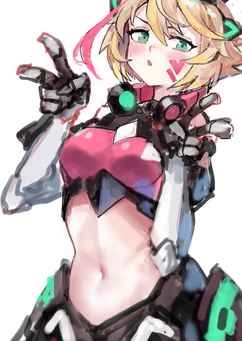 アップしたあとに加筆しちゃう癖良くないお腹描くのうまくなりたいなぁ 
