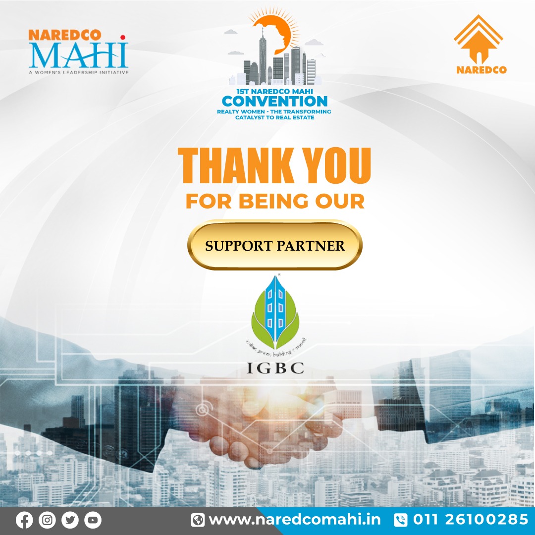 NaredcoMahi's tweet photo. #NAREDCOMahi would like to thanks @IGBConline for Joining us as a #supportpartner at the First Convention of Naredco Mahi which is going to be held on 25th February, 2022.
.
.
To Join #registernow
https://t.co/wmy9uKZczH
(LINK IN THE BIO)
.
#NAREDCOMahi #supportpartners  #igbc https://t.co/ukLpEMe4r8