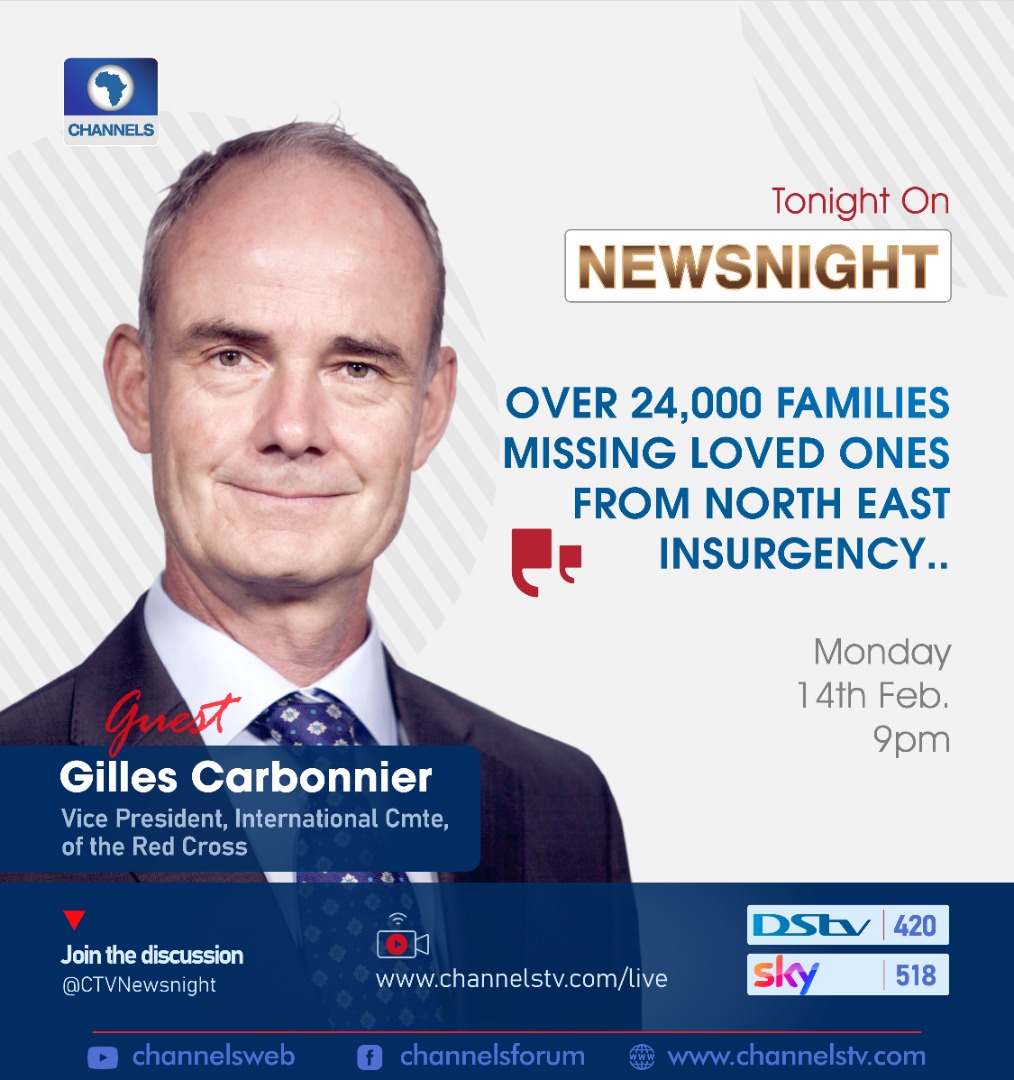 'Attacks on healthcare staff and facilities in the Northeast #Nigeria prevent vulnerable communities affected by the conflict to access basic health services and further put them at risk.'

Watch @GCarbonnierICRC full interview  tonight on @channelstv.
#CTVNewsnight