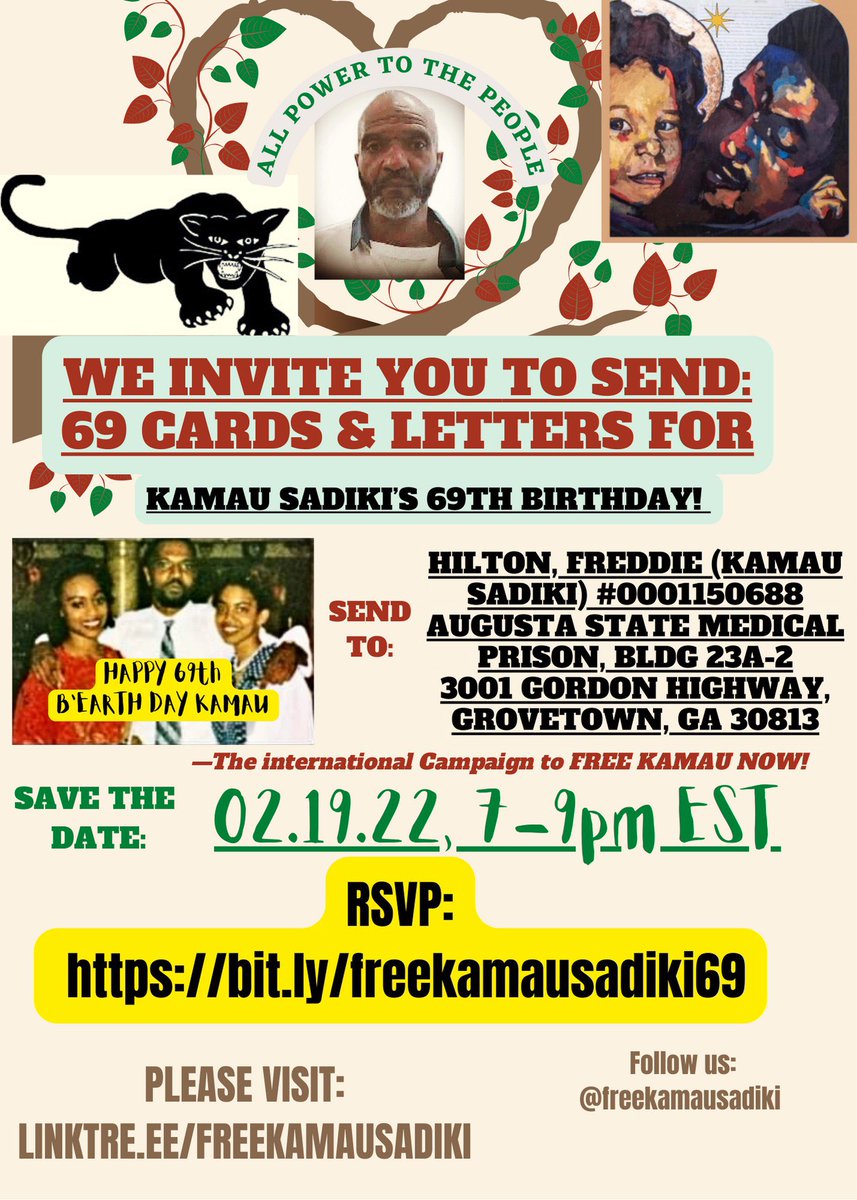 Boricuas Stand with Kamau Sadiki! #FreeKamau #freekamausadiki #freetheland #FreeAllPoliticalPrisoners