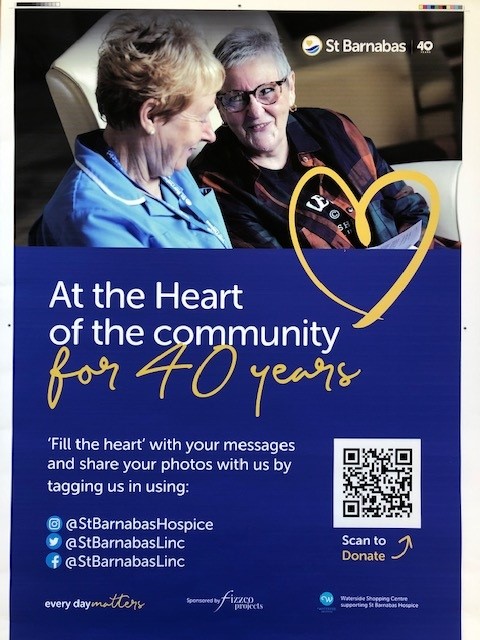 WatersideSC's tweet photo. FILL THE HEART 💕
Join us this year as we celebrate 40 years of @StBarnabasLinc and our 30th birthday year.
Pick up a tag a leave a message for a loved one or share a special message of thanks with St Barnabas ❤️
#stbarnabas #filltheheart #waterside https://t.co/NCsrqrpoEl
