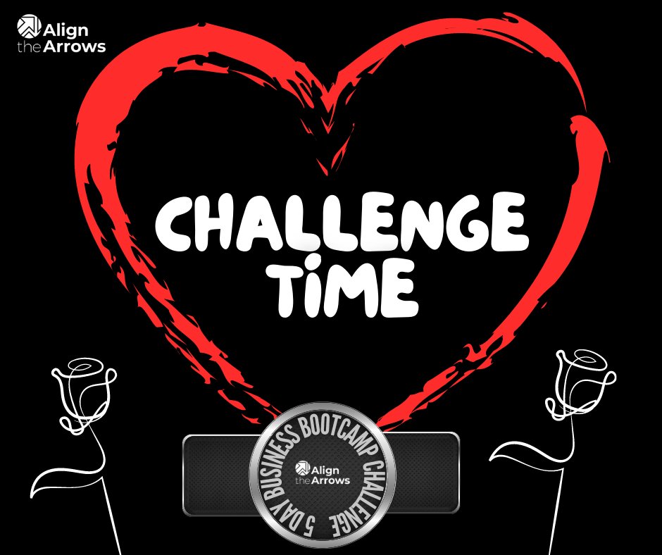 Today is challenge day!  Love is in the air and my love for business is strong...

If you didn't sign up for the challenge, give yourself a challenge today.  Push yourself out of your comfort zone. Pick up and complete that task you keep putting off.

Have a splendid day today 🤩