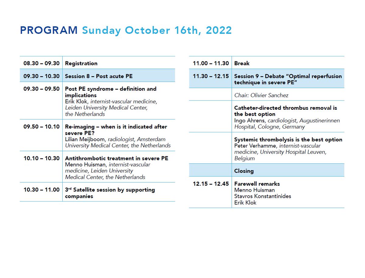 José Montero (@jmonteromd) on Twitter photo First European Pulmonary Embolism Response Expertise Conference (EXPERT) in Leiden, the Netherlands: EXPERT-PE 2022. Join us on 15-16 October!! expert-pe.org
@EXPERT_PE2022 <a href="/PERTConsortium/">The PERT Consortium®</a> <a href="/escardio/">European Society of Cardiology</a> <a href="/LUMC_Leiden/">LUMC Leiden</a> <a href="/Hartcentrum/">Hartcentrum Leiden</a> <a href="/Erik_Klok_MD/">Erik Klok</a> <a href="/NVVC_/">NVVC</a> First European Pulmonary Embolism Response Expertise Conference (EXPERT) in Leiden, the Netherlands: EXPERT-PE 2022. Join us on 15-16 October!! expert-pe.org
@EXPERT_PE2022 <a href="/PERTConsortium/">The PERT Consortium®</a> <a href="/escardio/">European Society of Cardiology</a> <a href="/LUMC_Leiden/">LUMC Leiden</a> <a href="/Hartcentrum/">Hartcentrum Leiden</a> <a href="/Erik_Klok_MD/">Erik Klok</a> <a href="/NVVC_/">NVVC</a>