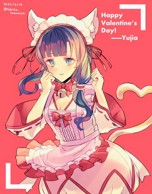 にゃんこメイド雨嘉チャン!ギリギリでバレンタイン絵!
てか公式絵ゆーじあチャン胸元見えててすっごいよね……
#アサルトリリィ_FA
#バレンタイン 