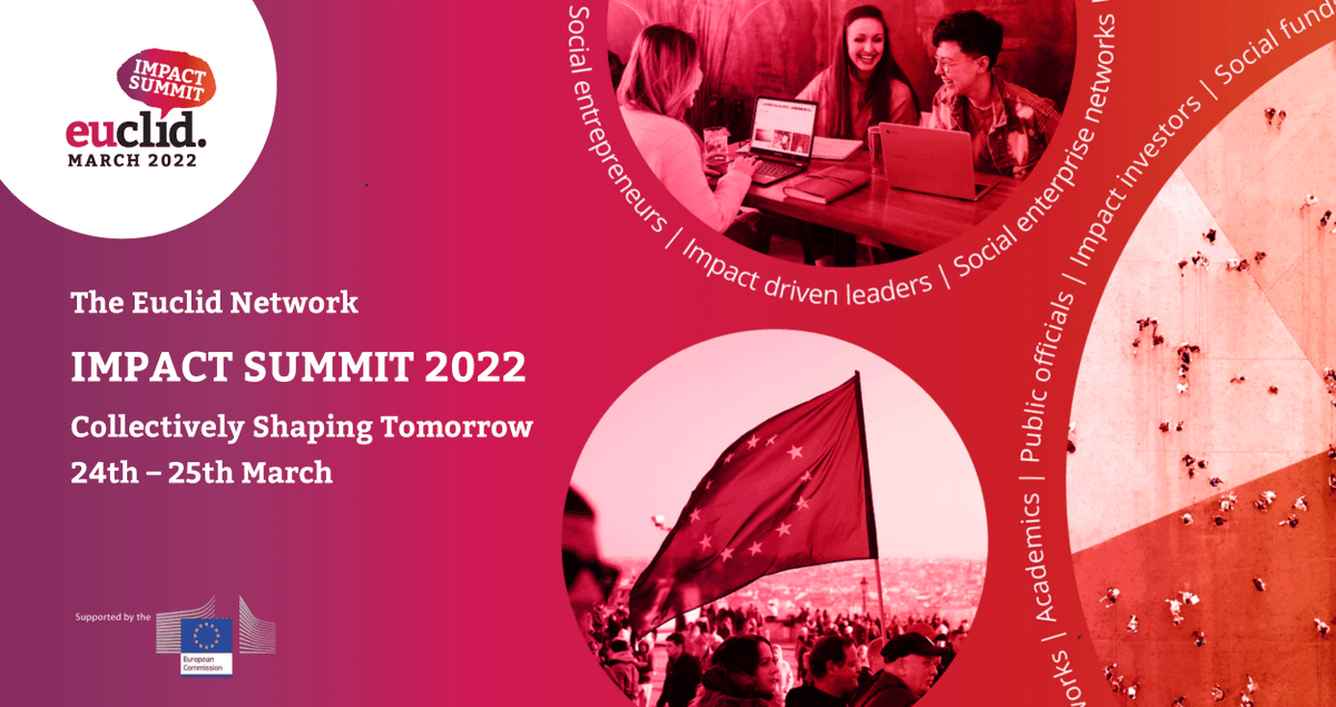 The European network for #socents is bringing together public and private sector to collectively shape the future we want.

Join #ImpactSummit2022 online on 24 &amp; 25 March for 2 days of collaborative action and partnership-building 👉summit2022.euclidnetwork.eu

#shapingtomorrow
