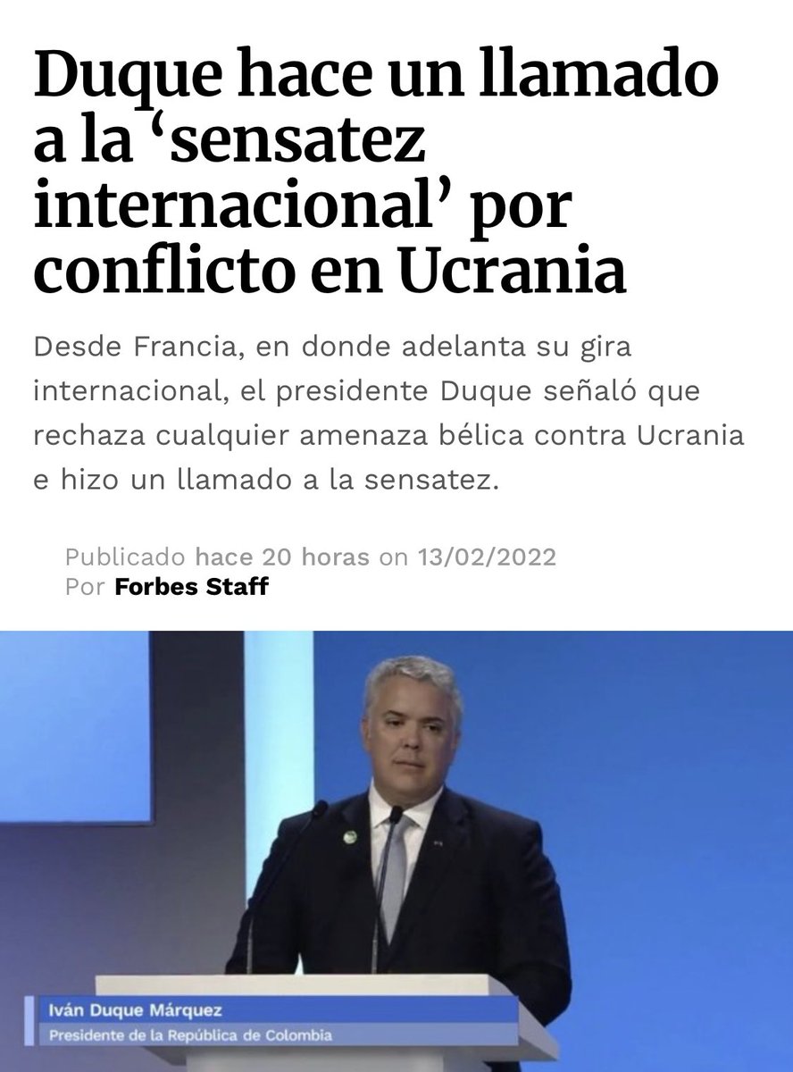 HELIODOPTERO's tweet photo. Duque viajó a Francia con toda su familia para poner a pensar al mundo y frenar el conflicto en Ucrania (¿sabrá qué es Ucrania?). 

Ese es su legado. https://t.co/OSEntZ5KfJ