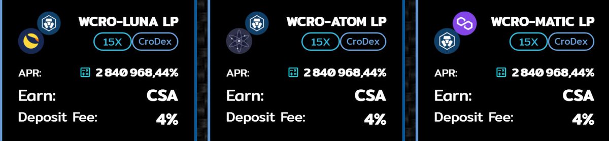 CronosStake's tweet photo. 🌐Pools are open to deposit 

Farming start Soon:
🗓February 14th, 2022
⏱7PM UTC

WebApp https://t.co/f5ol0FOcde

#CRO #cronoschain #DeFi #AVAX #TerraLuna #MATIC https://t.co/1CWqcdAToL