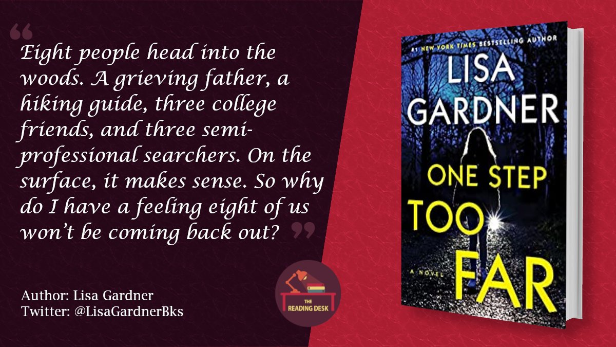 TBRreviews's tweet photo. #BookReview OUT TODAY ⭐️⭐️⭐️⭐️⭐️
#OneStepTooFar by @LisaGardnerBks
https://t.co/FiLudJkeRQ
The latest immersive thriller from Lisa Gardner is set amongst the vivid and deadly wilderness of Wyoming. 8 hikers set off, how many will return?
#ReadingDesk #NetGalley @DuttonBooks https://t.co/D19z7MeSaD