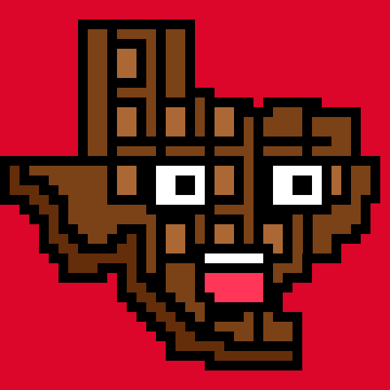 バレンタインデーですね！
というわけで！今日は！
🍫チョコレート×テキサス🍫
板チョコみたいにしたところがポイントです！！
これでTexas face は23人目です🙌

#ValentinesDay #NFTJapan #NFTアート  #NFTCommunity #nftart 

opensea.io/assets/matic/0…