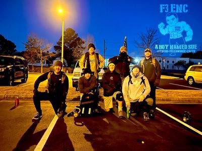 F3ENC's tweet image. 46 PAX posted because they can:

19 @ #breakdown
11 @ #mash
8 @ #thecollardpatch
8 @ #aboynamedsue

#f3counts