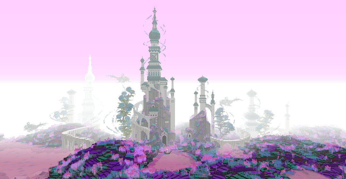 Twilight tower.
#Minecraft 
#voxelart 
#minecraft建築コミュ
#Minecraftbuilds