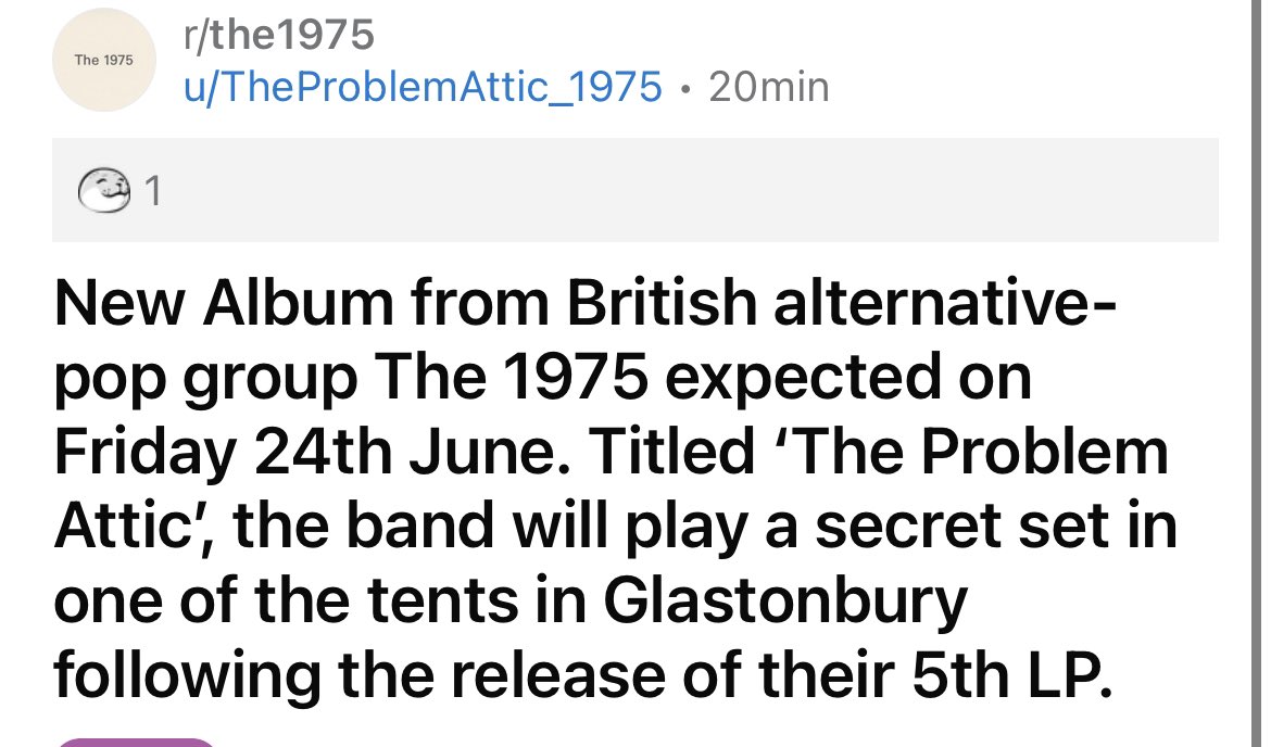 Don’t know if it’s legit… 

#the1975