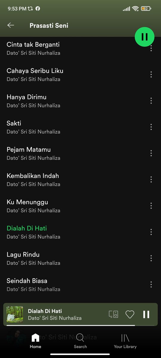 hiddenleaf76's tweet photo. Prasasti Seni @CTNurhaliza11 full album di Spotify! Setelah bertahun menunggu akhirnya terlaksana. https://t.co/HtK8Gu4H5F