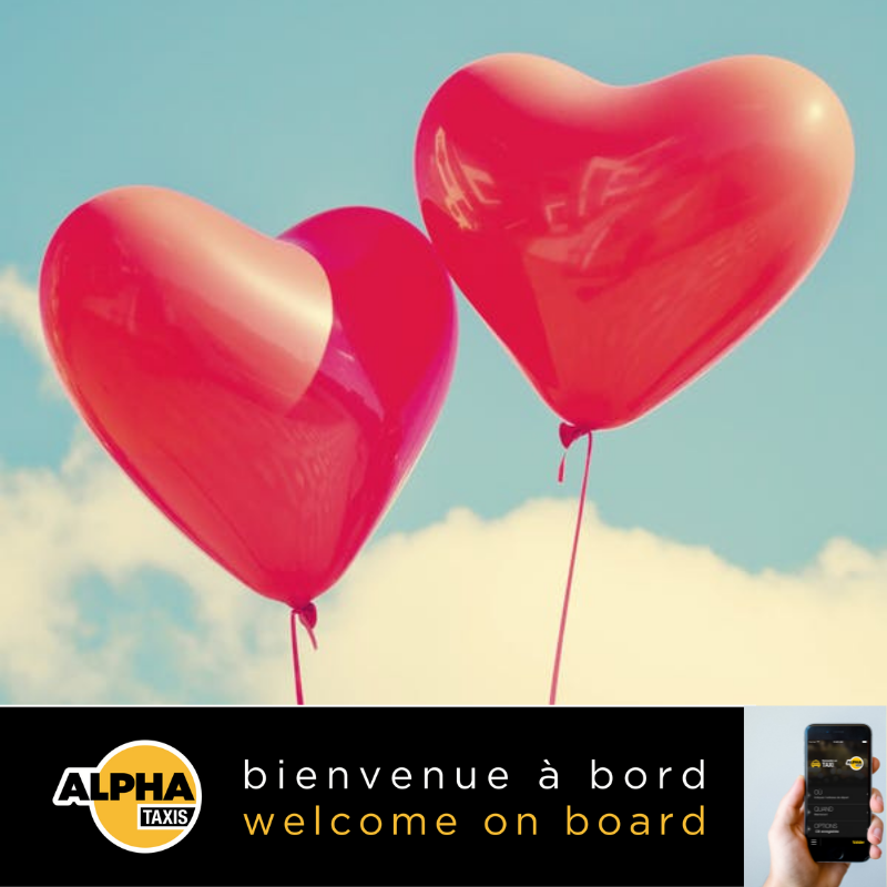 Toute l'équipe et les chauffeurs d'Alpha Taxis vous souhaitent une bonne Saint-Valentin.
Pour sortir en amoureux, commandez ou réservez votre taxi sur alphataxis.fr ou via l'app. mobile Alpha Taxis.
#saintvalentin #taxi #paris #alphataxis #bienvenieabord #welcomeonboard