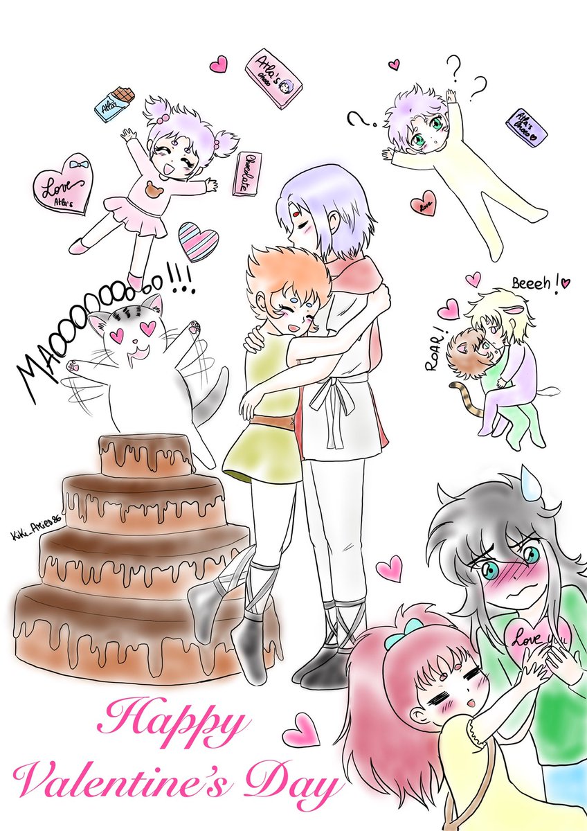 kiki_aries86's tweet photo. Happy Valentine’s Day!!! #kiki #Atla #Dohko #Sion #Shiondearies #raki #ryuho #oc #saintseiya https://t.co/95YO4XU0CO
