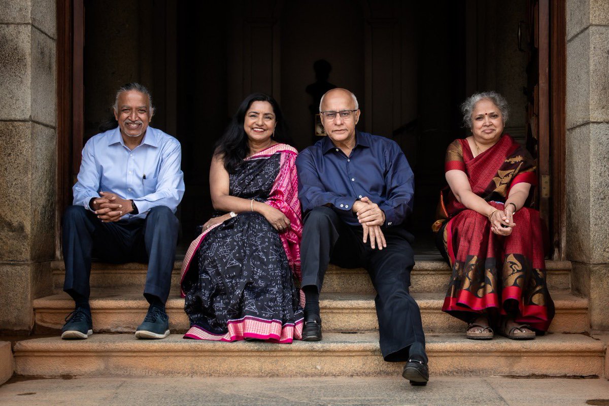 Odisha gave us life, Karnataka gave us identity. Delighted to share, along with friends Radha &amp; <a href="/nspartha/">N S Parthasarathy</a> Subroto &amp; I will gift to <a href="/iiscbangalore/">IISc Bangalore</a>  fund for construction of a 800 bed Bagchi-Parthasarathy Hospital in IISc to bring engineering, science &amp; medicine under one roof