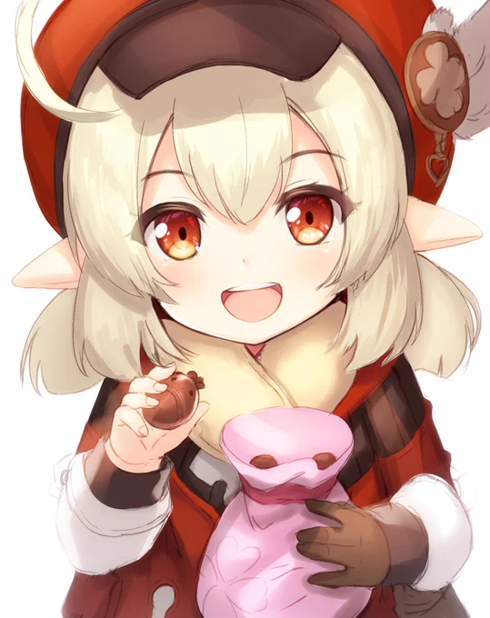 ママからもらったドドコチョコを分けてくれるクレーちゃん 