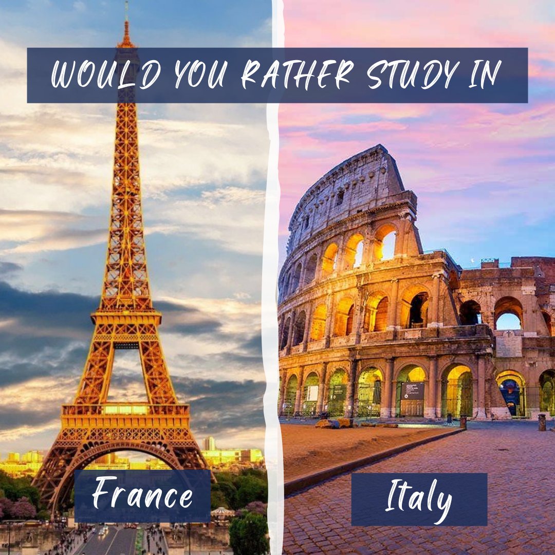 Both destinations are known for their breathtaking views, delicious dishes, exciting tourist attractions, and excellent international educational programs! Which cultural wonder would you like to study abroad in?

#studypedia #studyabroadservices #study #education #learn