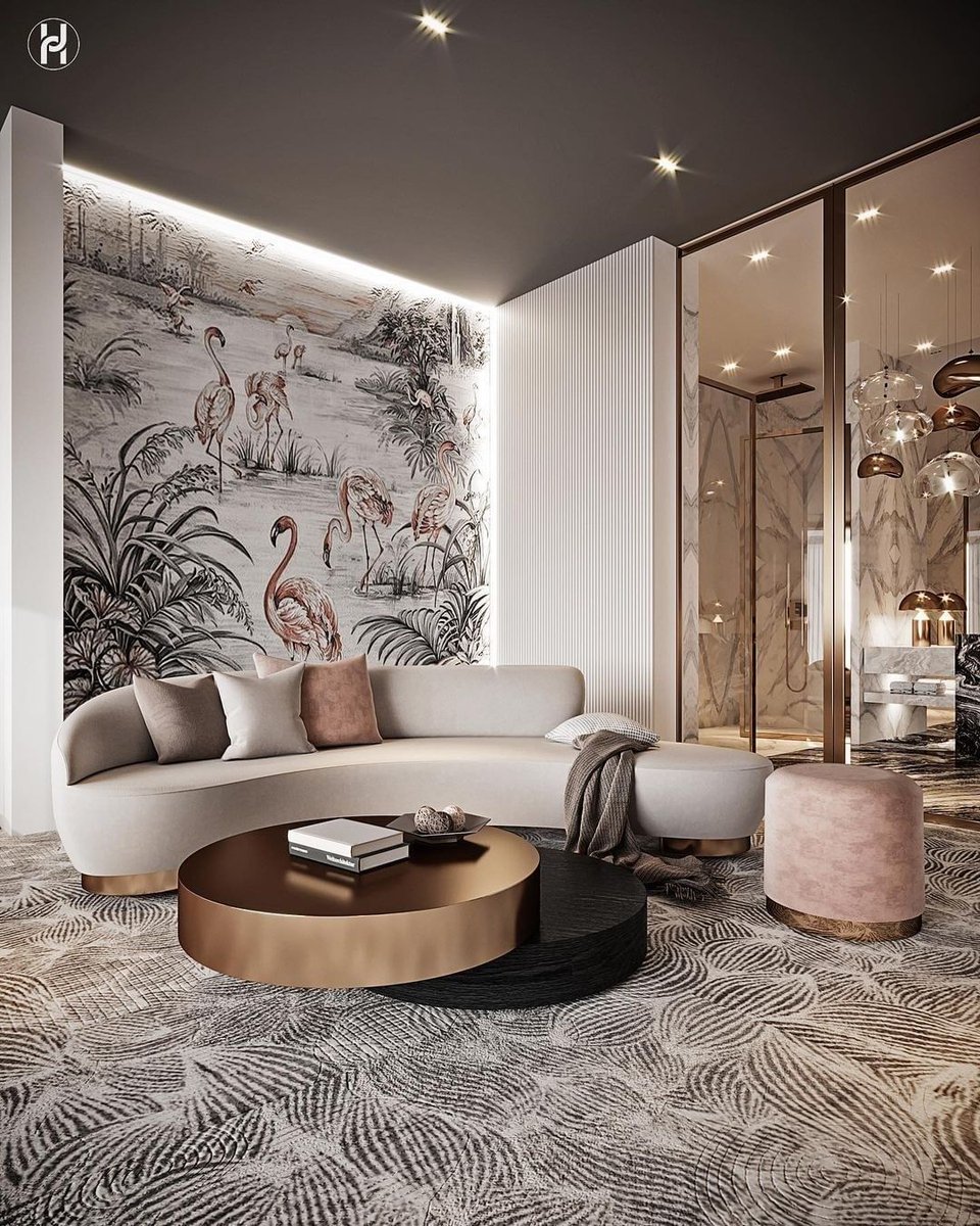 The elegance and sophistication of Odette Sofa match perfectly the playful #wallpaper signed by the #talented Ahmed Hussein #designs.
.
.
.
.
.
#HilineArchitect #Interior #InteriorDesign #BedroomDecor #Lounge #HomeDecor #ModernDesign #Residential