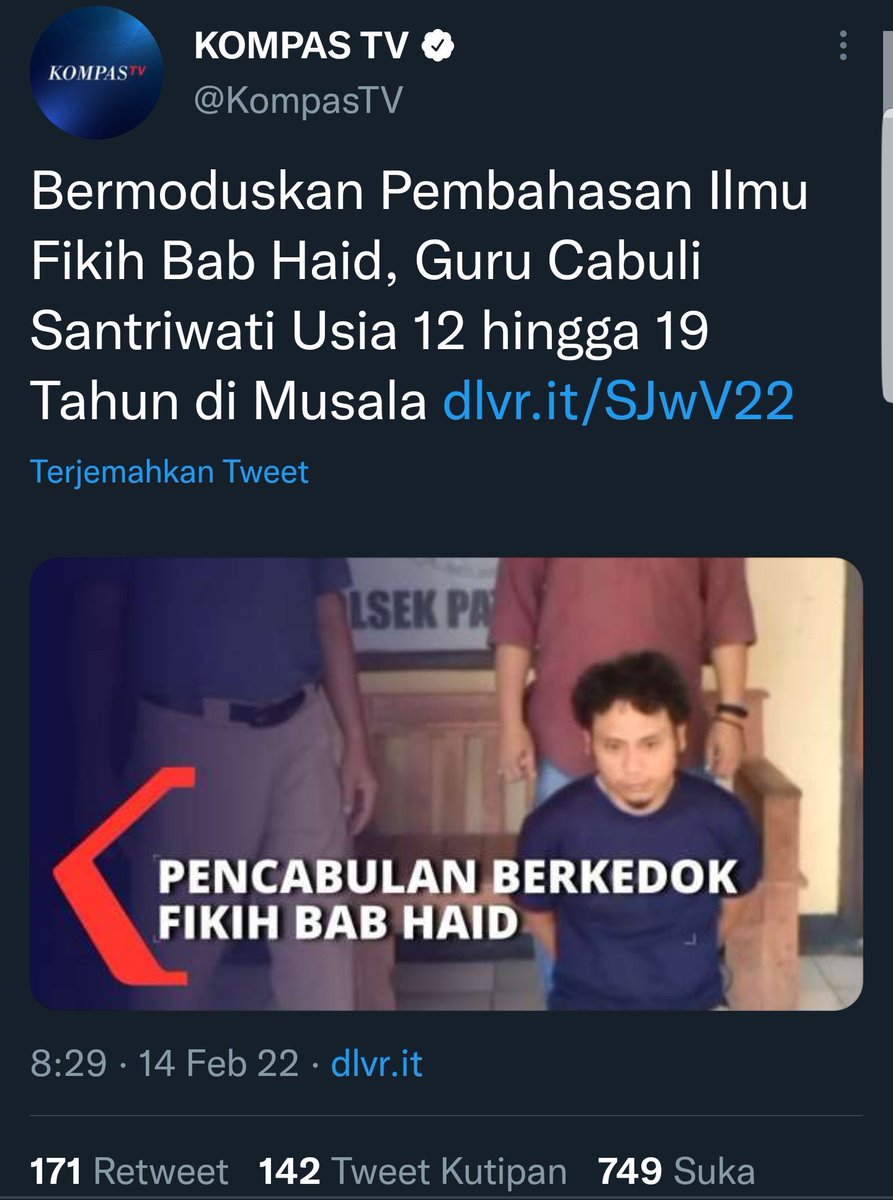 AREAJULID's tweet photo. Dis! Melakukan kejahatan berkedok agama dan dilakukan di tempat ibadah lagi😭😭😭 https://t.co/D78qxgCGWj