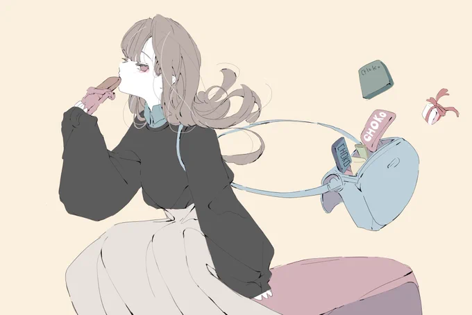 めっちゃ前に描いたバレンタイン限定の子 