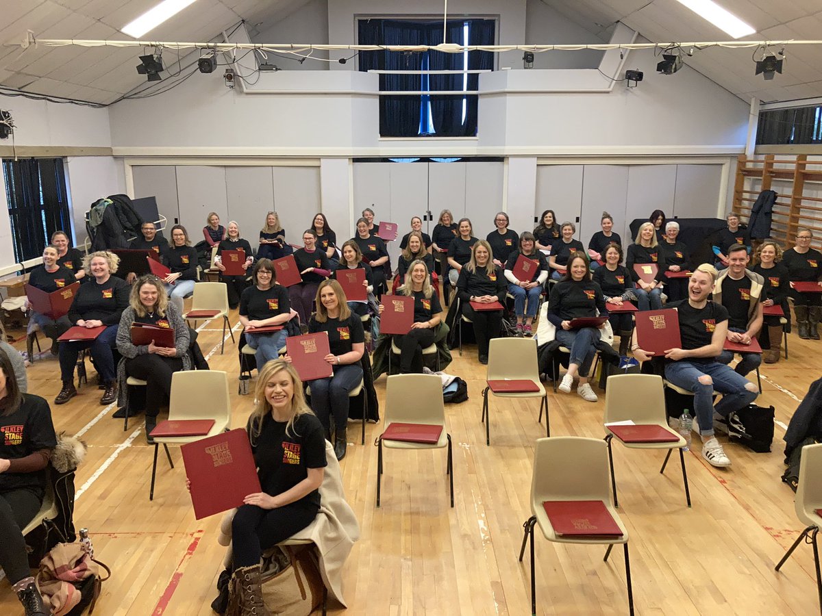 Don’t we look smart with our new T-shirts and choir folders! #ilkley #choir #musicaltheatre <a href="/blackcatmusic/">Black Cat Music</a>