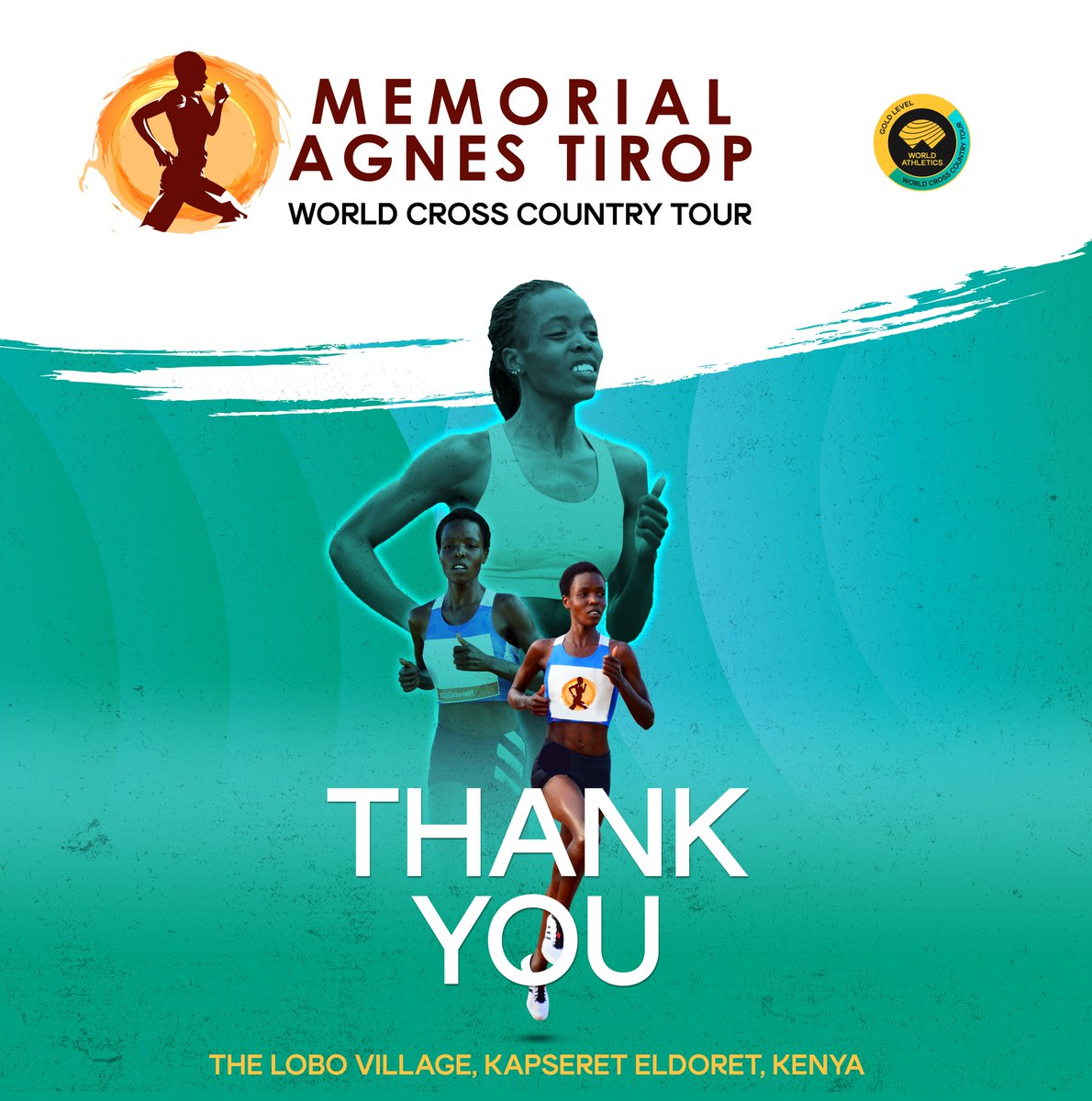 ATCrossCountry's tweet photo. A big thank you to everyone who made The Memorial Agnes Tirop World Cross Country Tour, this past Saturday. From the athletes to the stakeholders, organisers and fans! Shukran!π
#ATCrossCountryTour #RememberingTirop https://t.co/yHX6NeL8rC