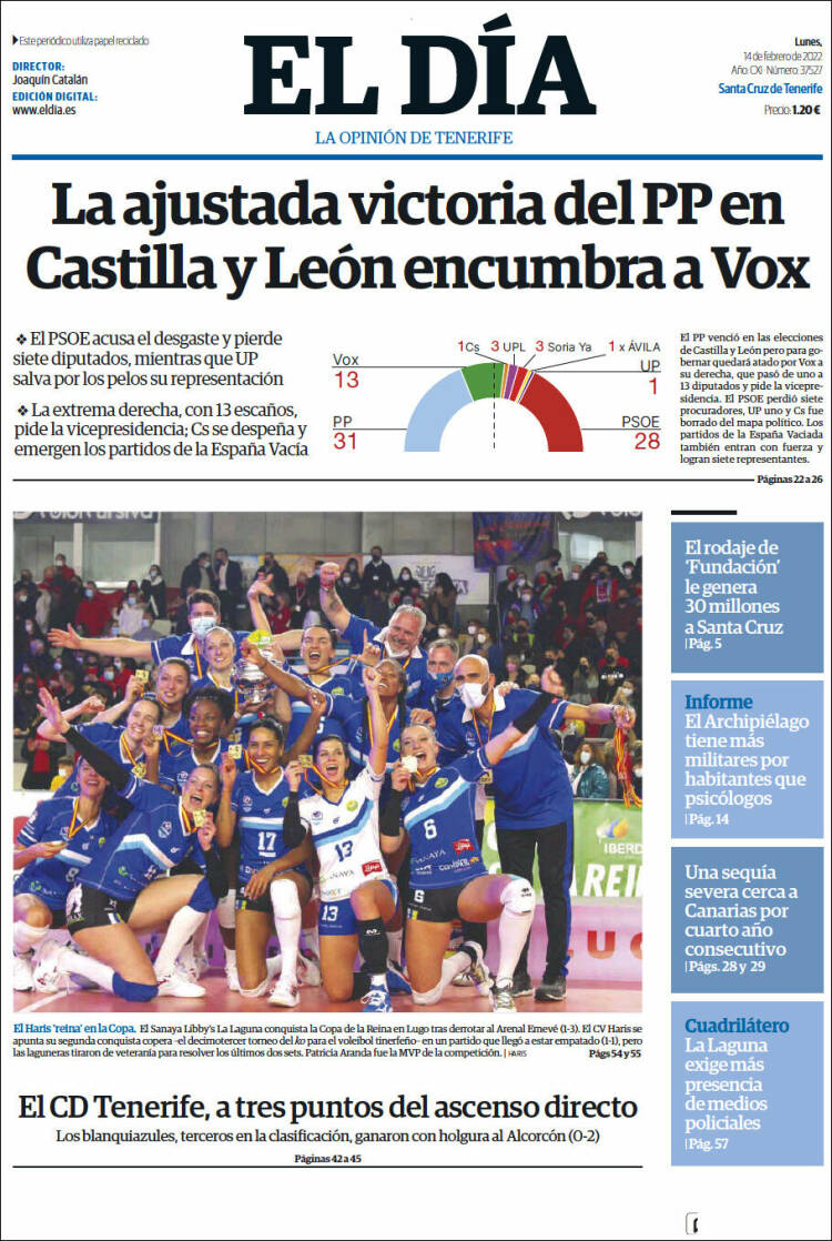 Despertar y ver esto...😍👑

¡𝗦𝗢𝗠𝗢𝗦 𝗣𝗢𝗥𝗧𝗔𝗗𝗔!💙🦁💙🦁💙🦁

#TenerifeDespiertaEmociones