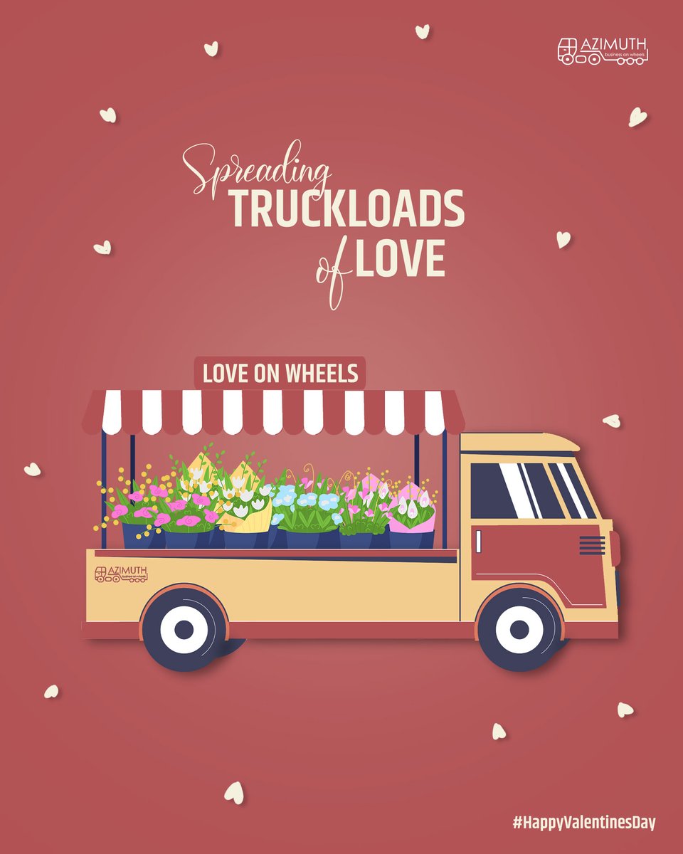 AzimuthWheels's tweet photo. Wherever they go, our trucks spread love ❤ 

Be it a Food Truck, Flower Truck, Pet Grooming Truck, or any kind of truck you can imagine, we make it with utmost precision, care and love. 

#HappyValentinesDay !
Love, Team #Azimuth 

#BusinessonWheels #loveonwheels
#trucklovers https://t.co/aCcSJd4fo2