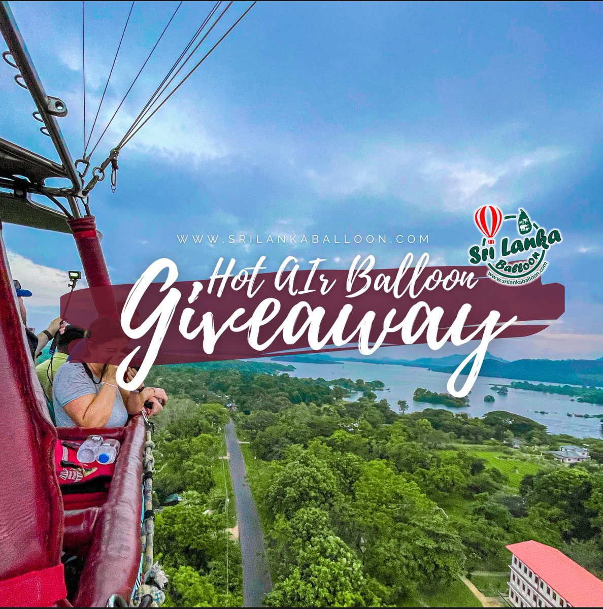 LankaBallooning's tweet photo. Giveaway 🏆 Free Balloon Ride for 2

▪️Follow @Lankaballooning
▪️Read our website &amp; comment on what you like
▪️TAG a flying pal
▪️Like this photo, retweet

📣 FEB 23rd, the winner will be tweeted

🎈 Fly between FEB 24th - MARCH 4th

📌 Giveaway active in IG, FB, and In as well https://t.co/9aWgZWQrAN