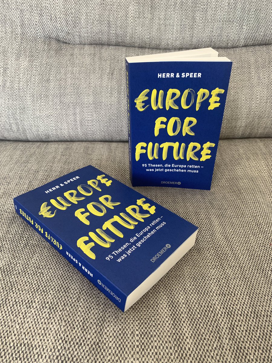 HerrUndSpeer's tweet photo. Für alle, die Europa lieben.

Zum #Valentinstag verlosen wir zwei handsignierte Exemplare von #EuropeForFuture - 95 Thesen, die Europa retten.

Zum Mitmachen, einfach Post teilen. 

Morgen früh geben wir dann die Gewinner:innen bekannt. Habt einen wunderbaren Tag heute. 🇪🇺🎁💐 https://t.co/1EYydZeVU0