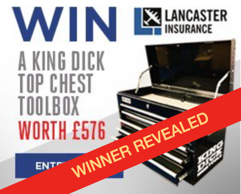 mikebrewer's tweet photo. Congratulations to Paul Skinner from Borehamwood who has won the King Dick Tools Top Box in our competition with Lancaster Insurance. It will no doubt come in handy when fixing his Mini Cooper.
#winnerwinner #kingdicktools #lancasterinsurance https://t.co/UYYWBC9UKP
