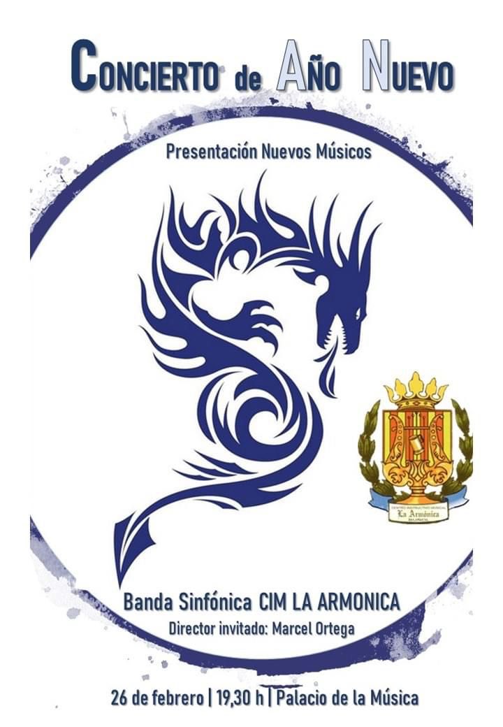 Concierto del CIM La Armónica de Buñol bajo la batuta de Marcel Ortega.