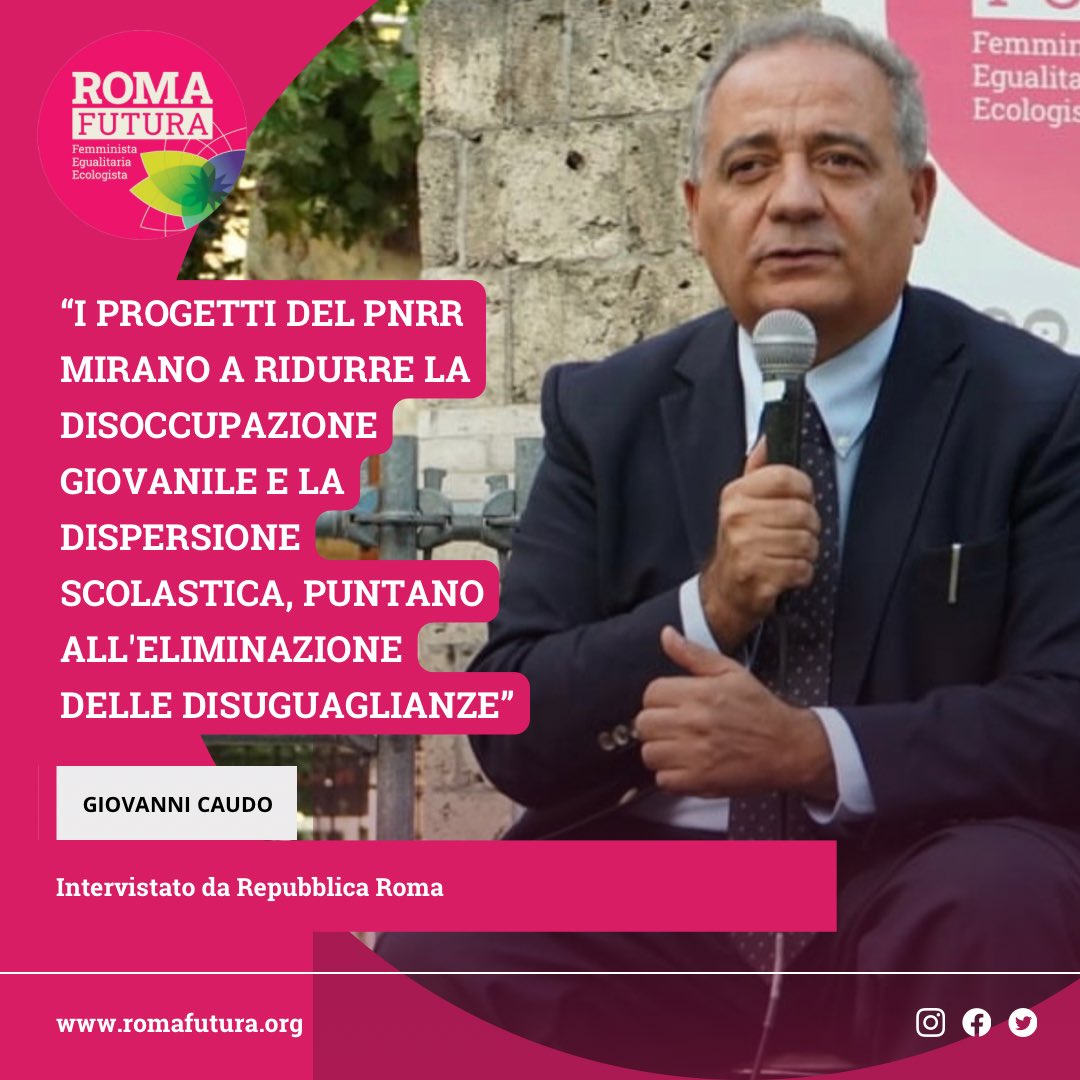“I progetti del #Pnrr mirano a ridurre la disoccupazione giovanile e la dispersione scolastica, puntano all'eliminazione delle disuguaglianze. Ogni bando, ogni investimento, deve rispondere a questi principi”

<a href="/giocaudo/">Giovanni Caudo</a>, a capo della Commissione Pnrr, intervistato da <a href="/rep_roma/">Repubblica Roma</a>