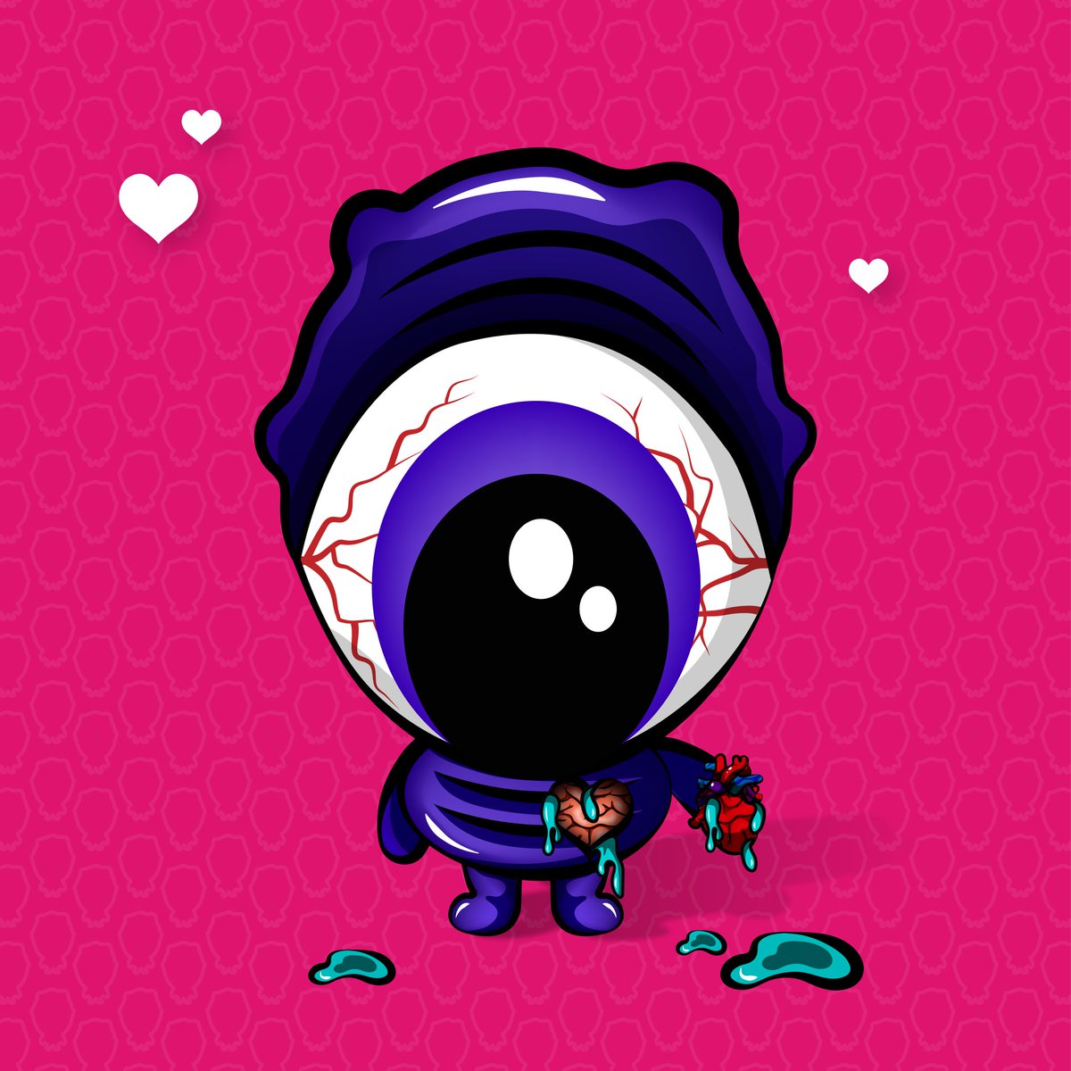 CryptonEye_Club's tweet photo. Roses are red, violets are blue. Here's my heart, just for you! ♥️❄🦄😊😍
CryptonEye #60 on @opensea 
#nftmarketplace #NFTs #NFTCommumity #nftarrist #opensea #CryptonEye #ValentinesDay2022
https://t.co/aLQJX5kvDg https://t.co/KYBShrFAxT