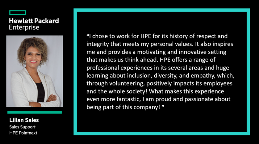HPE_Careers's tweet photo. This week we spoke with Lilian Sales from HPE Pointnext Brazil to hear about why she joined HPE.
Esta semana conversamos com Lilian Sales da HPE Pointnext Brasil para saber porque ela se juntou à HPE #beHPE #WeAreHPE #diversity #diversidade https://t.co/v1I6y8NsSa