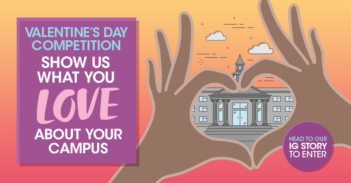 ❤️ Valentine's Day Competition ❤️

To celebrate Valentine's Day, we want to see what you love about your ULaw campus.

Head to our IG story to enter (<a href="/u_law/">Andrew J. Ulwelling</a>), prizes to be won 🎁 

*T&amp;Cs apply. See our IG feed post for details.