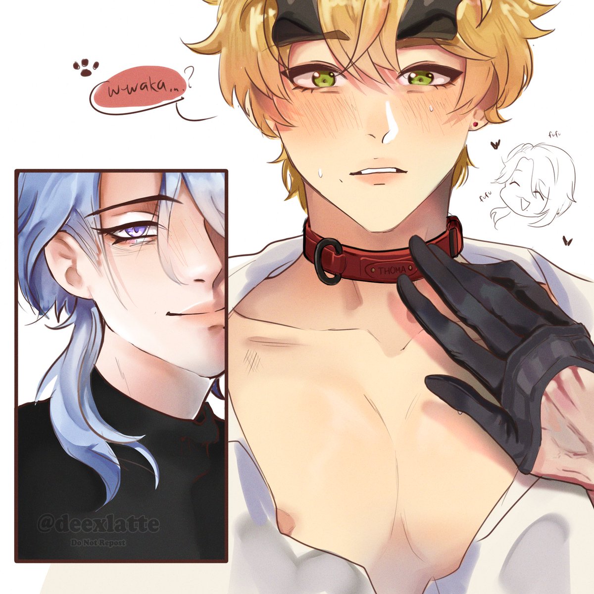 deexlatte's tweet photo. "happy valentines, thoma ;)" 
#ayathoma #wakathoma #ayato #thoma https://t.co/M0Rdpyl2qI
