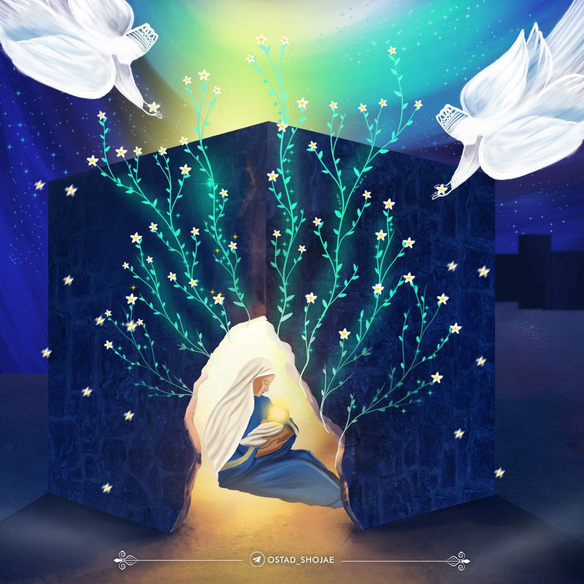 MahboubehSadeg3's tweet photo. برای " رونماییِ علی (ع) "
خدا هم قاعده را بر هم زد و ...کعبه، به پیشواز نوزادی، سینه گشود!
تا در هزار تویِ حقیقتِ خانه یِ خدا (توحید)؛
رمزِ اعجازانگیز "ولایت" پنهان شد...
فقط رمزگشایانِ خردمند میدانند؛
" این خانه ولی دارد "! 💫
🌟 میلاد حضرت علی (ع) مبارک باد
#LiveLikeAl https://t.co/fjpNvvt6Zd