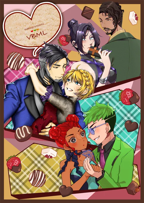 【2/20アンリミ新刊①】VBML【エペNLCP合同誌】
https://t.co/t1zj7gzVgQ 
やまだパン/りつ/赤身まぐろによるAPEXの様々なNLCPの描きたい漫画を描きまくって収録したバレンタイン合同誌です❤︎様々なNLCPの漫画や絵が収録されているため、何でも許せる方向けの内容です🥳よろしくお願いします🍫🌟 