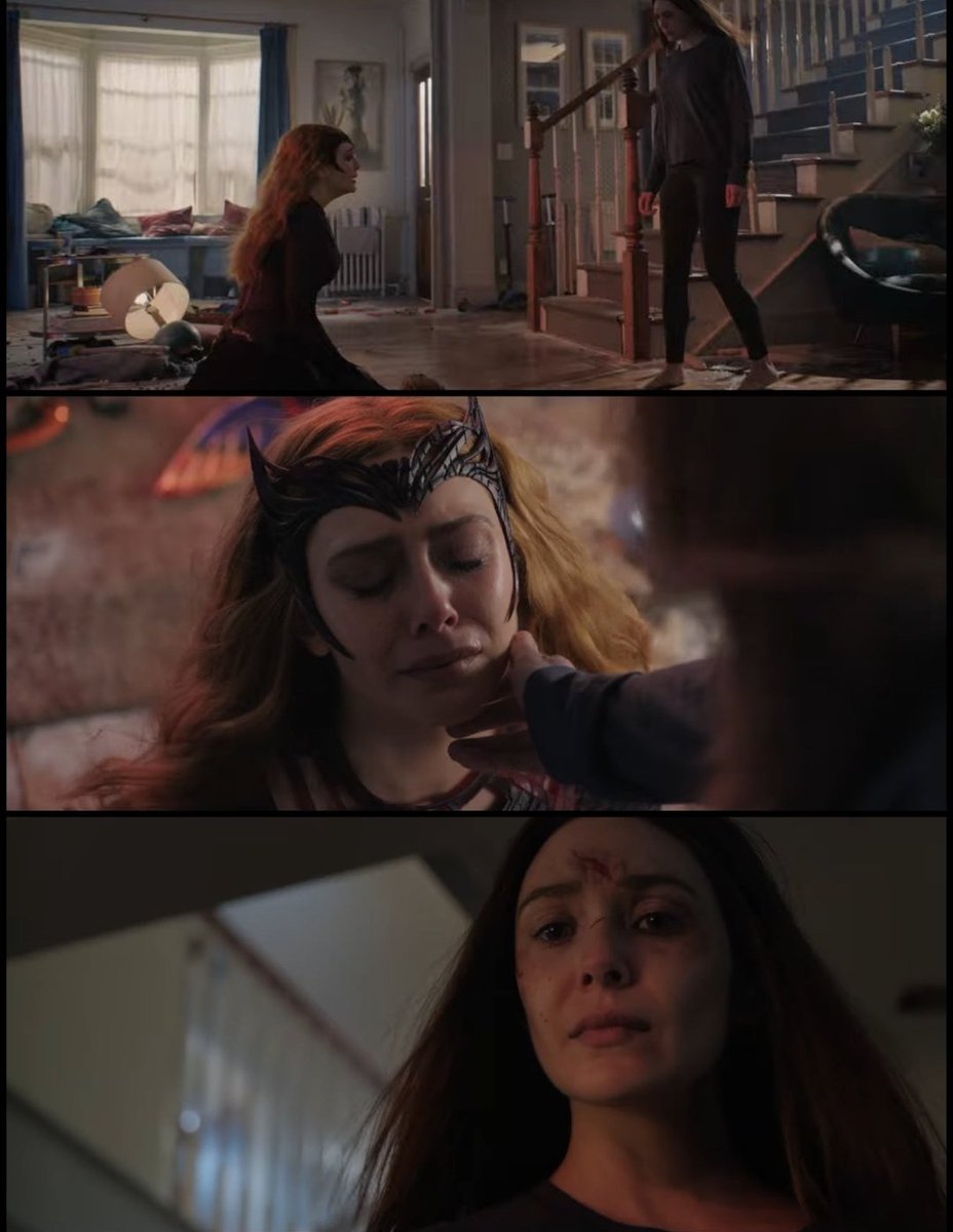 TheLadyMorganah's tweet photo. E se la versione "cattiva di Wanda" non fosse la Wanda che piange, ma la Wanda che la accarezza?
E se Wanda Maximoff si fosse accorta di essere destinata alla sofferenza in ogni universo, e avesse deciso di porre fine a tutto questo?
#DoctorStrange2
#MultiverseOfMadness https://t.co/BzN4pLMdpa