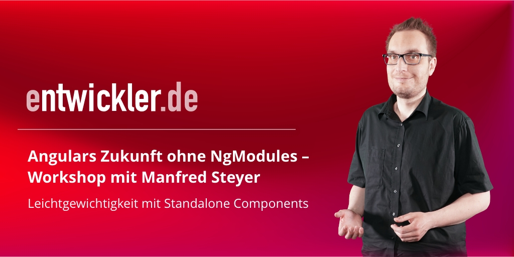entwickler's tweet photo. 💔 Herzschmerz-Alarm im Angular-Universum
#Angular und die #NgModules gehen ab sofort getrennte Wege. Was das für Angulars Zukunft bedeutet, verrät @ManfredSteyer in seinem Online-Workshop am 3. März. https://t.co/PCQzdNOcyT
Aber dennoch: Happy #ValenITnstag https://t.co/tPAjtbEF9E